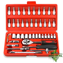 Kit Ferramentas Maleta Completa Chave Catraca Bits Sockets