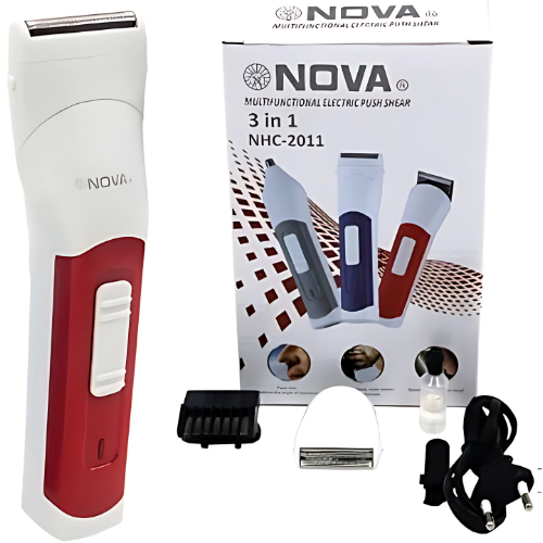 Maquina  Corta Cabelo Barba Pelo Nariz Fácil Limpeza! 3em 1 NHC-2011