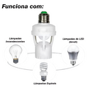 Sensor Infravermelho Soquete Lâmpada E27 Bivolt Motion 360°