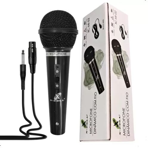 Microfone  Diâmico com Fio XC-ML-02