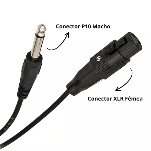 Microfone  Diâmico com Fio XC-ML-02