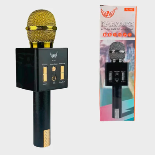 Microfone Com caixa de som KARAOKE