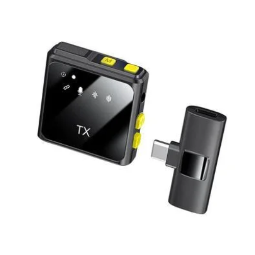 Microfone de Lapela 2 em 1