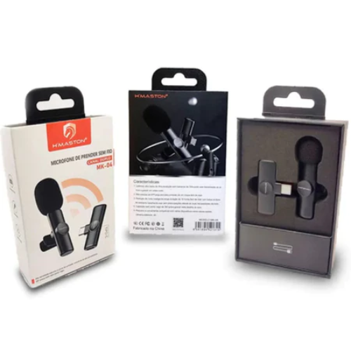 Microfone de Lapela Hmaston 1 microfone