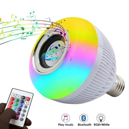 Lampada Bluetooth Com Led Rgb 12W+