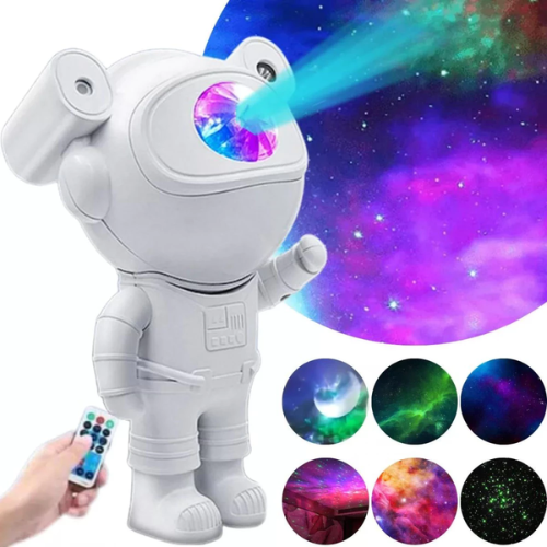 LAMPADA DE PROJETORA DE LUZ EM FORMATO ASTRONAUTA YHW