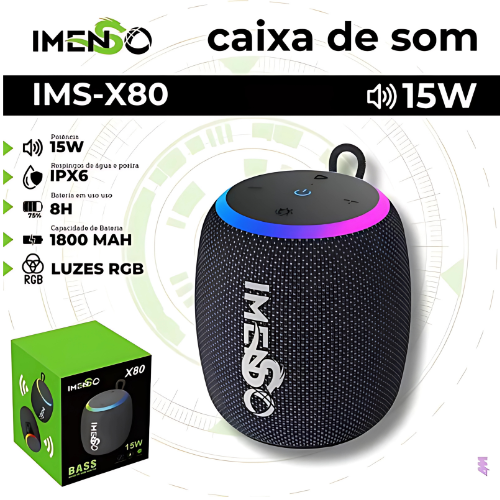 Caixa de som Imenso IMS-X80 15W