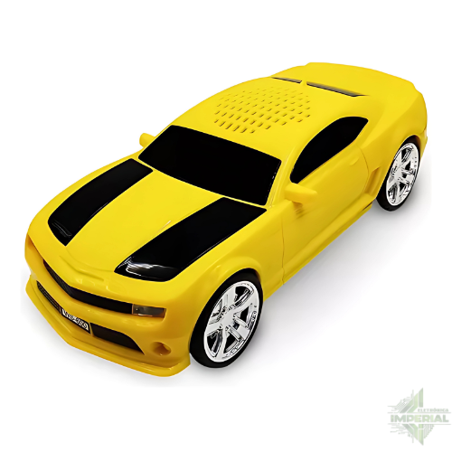 Caixa de Som em Formato de Camaro Amarelo  WS-592