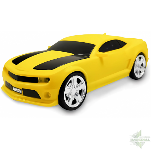 Caixa de Som em Formato de Camaro Amarelo  WS-592