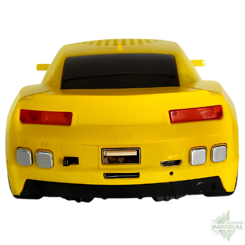 Caixa de Som em Formato de Camaro Amarelo  WS-592