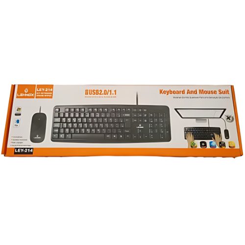 Teclado e Mouse  Lehmx LEY-214 com fio