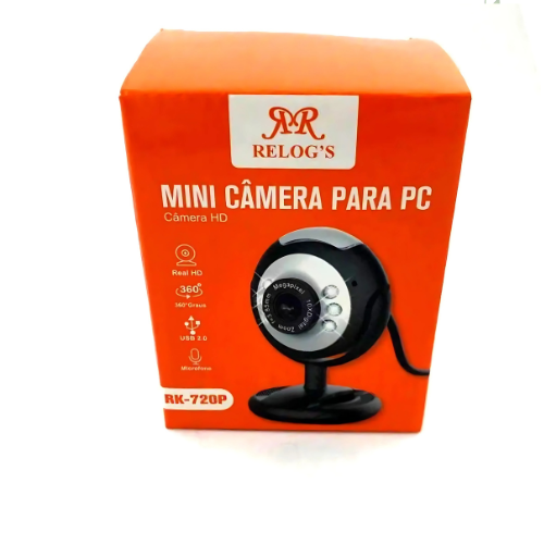 Web Cam Com Microfone Embutido Relogs Rk-720p