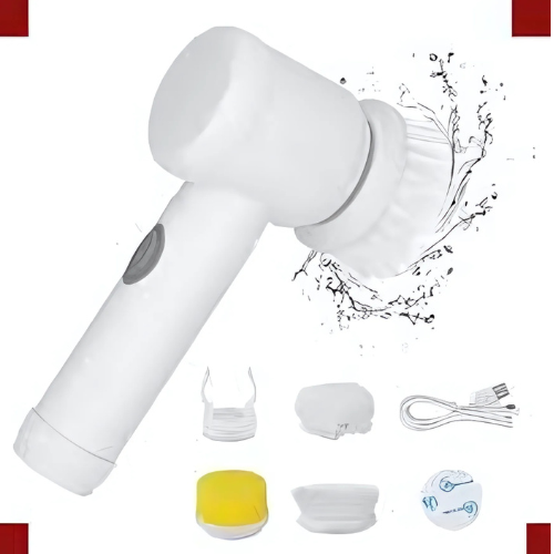 Escova Eletrônica de limpeza Magic Brush 5 in 1