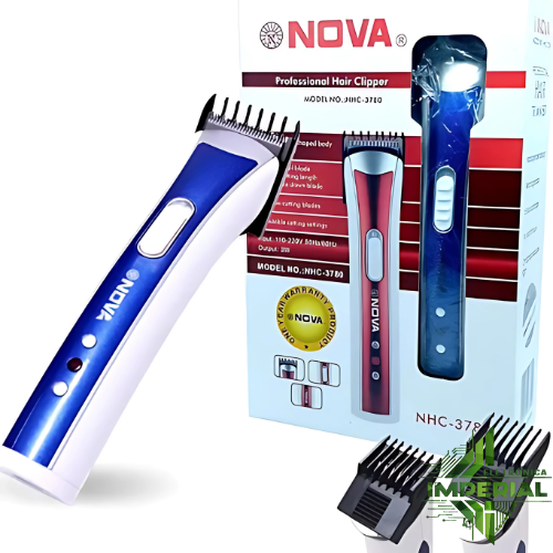 Barbeador e Aparador nhc-3780 Portátil Máquina de cortar cabelo 110v -220v Recarregável 4.8