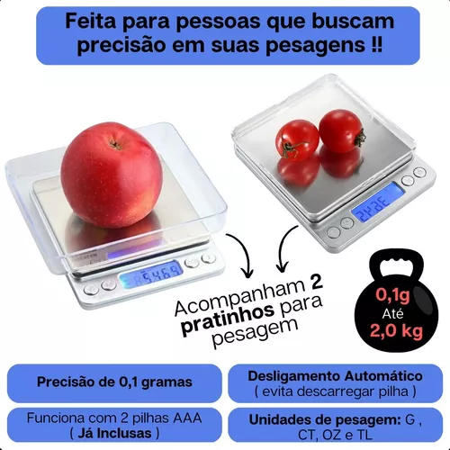 Mini Balança Digital B-Max 2000g