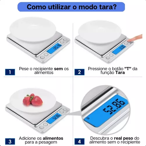Mini Balança Digital B-Max 2000g