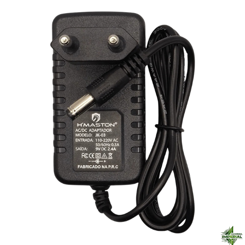 Fonte De Alimentação Ac/dc 9v 2.4a Plugue P4 Jk-03 H`maston