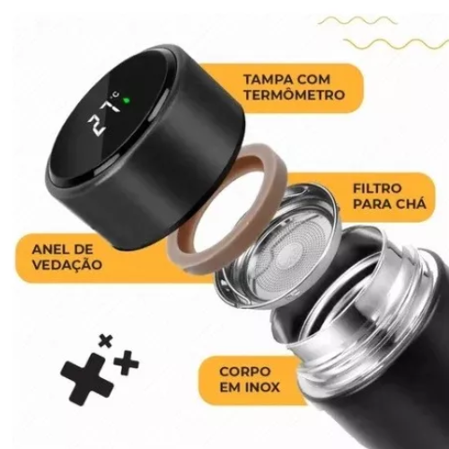 Garrafa Termica Stanley com Medidor de Temperatura Cor conforme a disponibilidade de estoque
