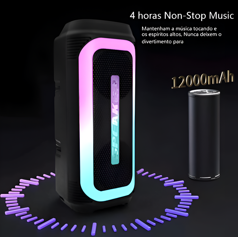 Caixa de Som Light Modes multimidia movel
