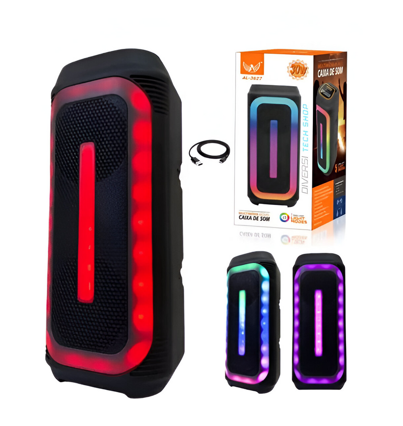 Caixa de Som Light Modes multimidia movel